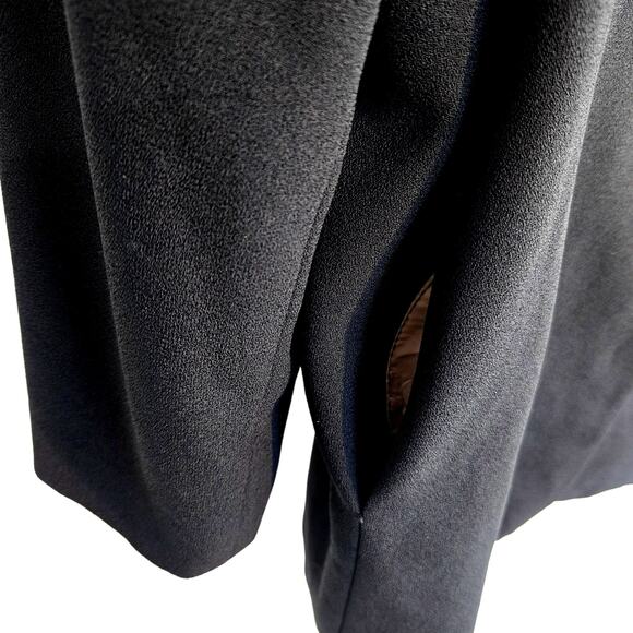 S. C. Basics Womens Blazer 14P 14 P Petite Size PL Black Button Down Coat Jacket - Picture 4 of 7